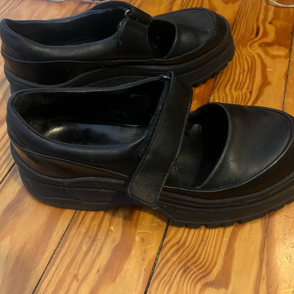 Rachel Comey Black Platform Mary Jane Shoes